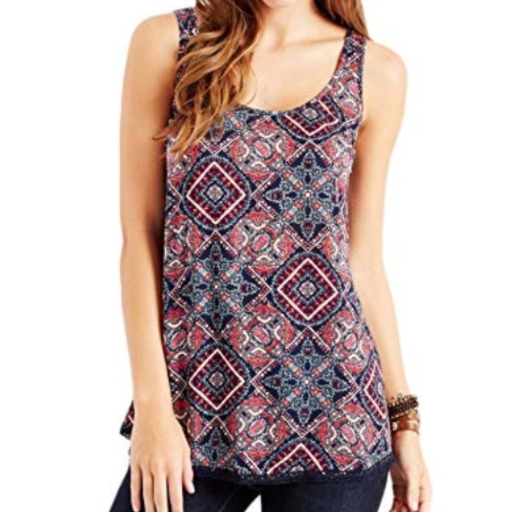 Aeropostale Womens Boho Tile Tunic
